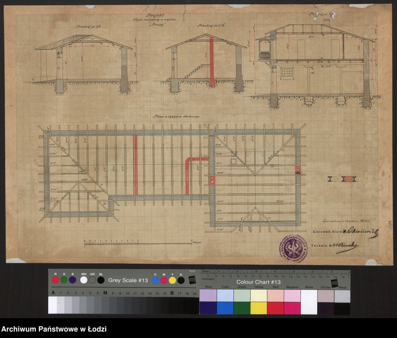 Obraz 1 z jednostki "Projekt stajni murowanej w majątku Prusy"