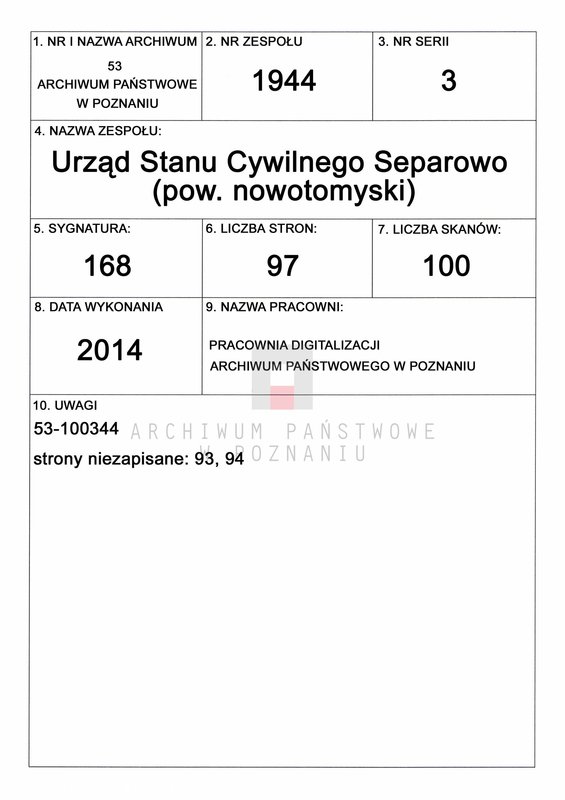 Obraz 1 z jednostki "Księga małżeństw"