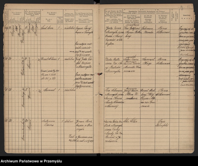 image.from.unit.number "Księga urodzin rok 1897 tom XXI [Księga urodzeń]"