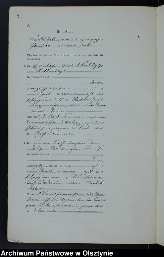 image.from.unit.number "Heiraths-Neben-Register Nr 1 - 42"