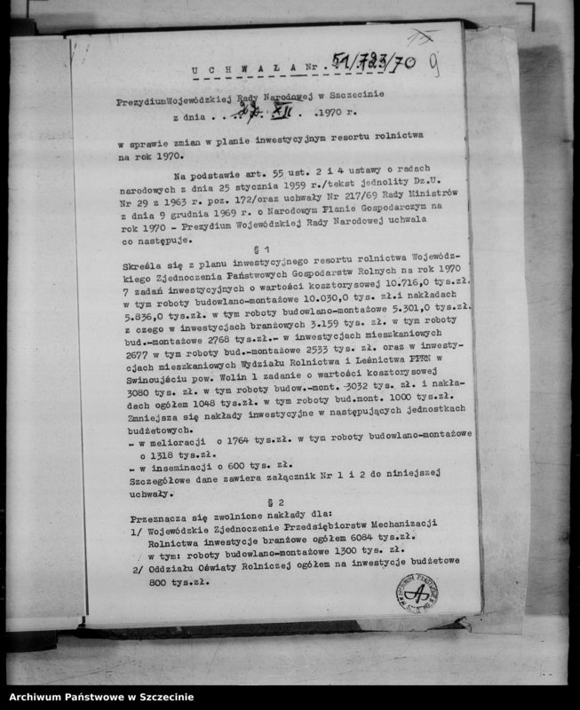 image.from.unit.number "Protokoły posiedzeń Prezydium Wojewódzkiej Rady Narodowej  nr 50-53, miesiąc grudzień"