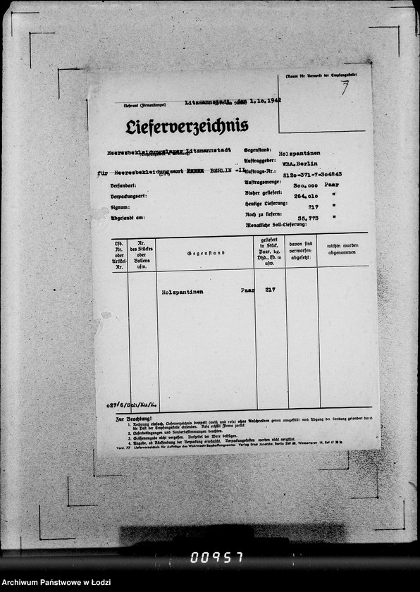 Obraz 11 z jednostki "371 Holzpantoffeln A-K. Auslieferung"