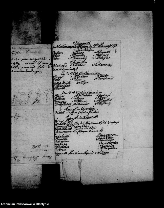 Obraz 14 z jednostki "/Tagesrapporte der verscchiedenen Formationen in Przasnitz und des I. Armee- Korps/"