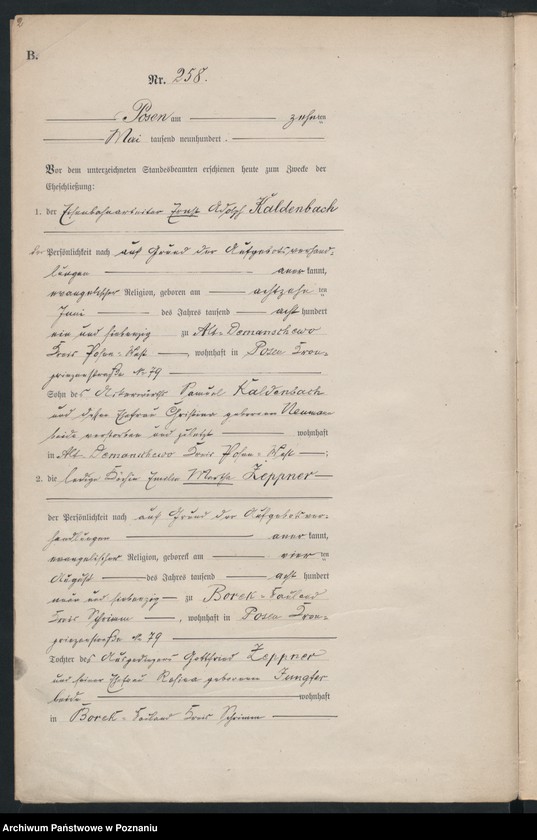 Obraz 5 z jednostki "Księga miejscowa małżeństw"