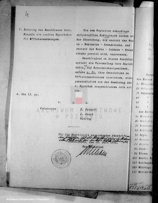 Obraz 8 z jednostki "Die Verwaltung der Stadt Jarotschewo /Jarocin/"