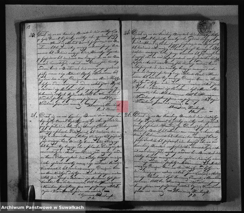 image.from.unit.number "Duplikat Aktów Urodzonych, Zaślubionych i Zmarłych Parafij Berznickiey z Roku 1834"