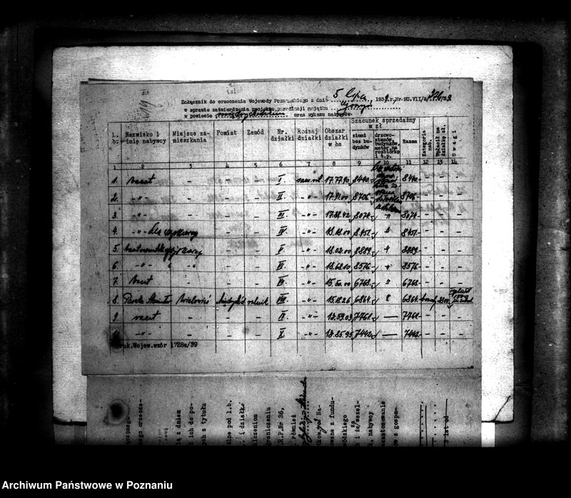 Obraz 18 z jednostki "Operat szacunkowy parcelowanego majątku Gorzyń powiatu międzychodzkiego"