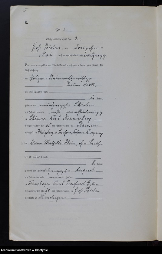 image.from.unit.number "Heiraths-Neben-Register Nr 1 - 14 [ Księga małżeństw - wtóropis ]"