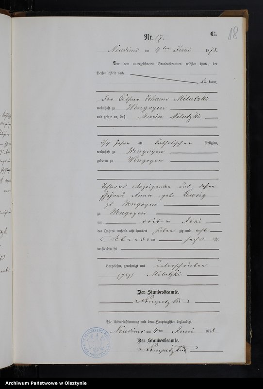 image.from.unit.number "Sterbe-Neben-Register Nr 1 - 47"