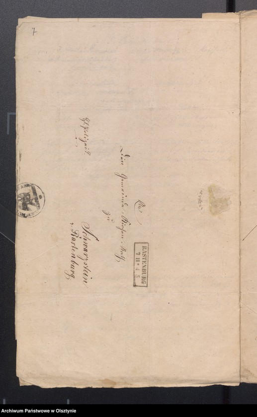 image.from.unit.number "Dismembrationssachen des Bauerngrundstück Neu Rosenthal Nr 38 zwecks Kenntnisnahme des Abgaben Regulirungs Plan durch der Mitglieder des Kirchen Kollegium und Schulvorstan."