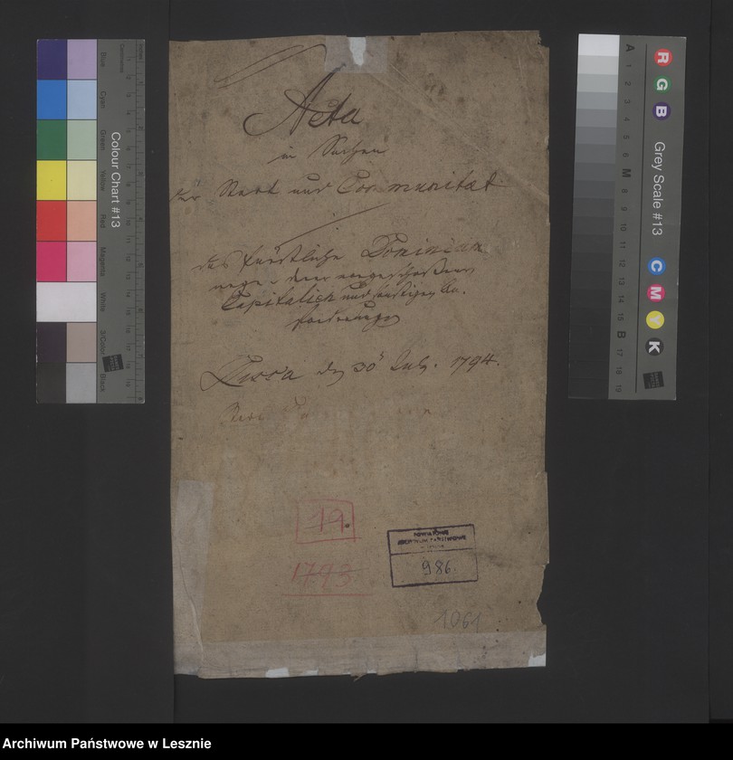 image.from.unit.number "[Akta in Sachen der Stadt und Kommunität contra das fürstliche Dominium wegen derer vorgeschossenen Kapitalien]"