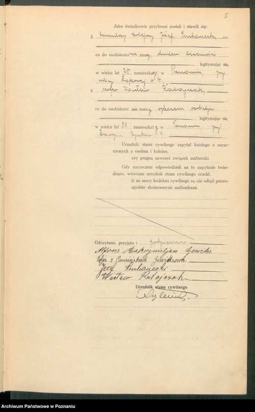 Obraz 7 z jednostki "Księga miejscowa małżeństw tom II [Rejestr główny małżeństw]"