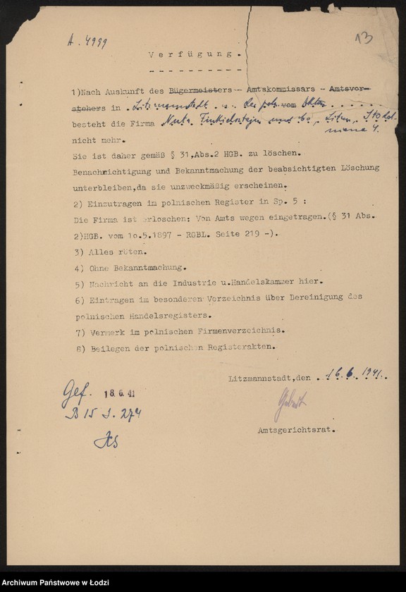 Obraz 16 z jednostki "Firma „Finkelsztein i S-ka – handel wodą sodową i owocami"