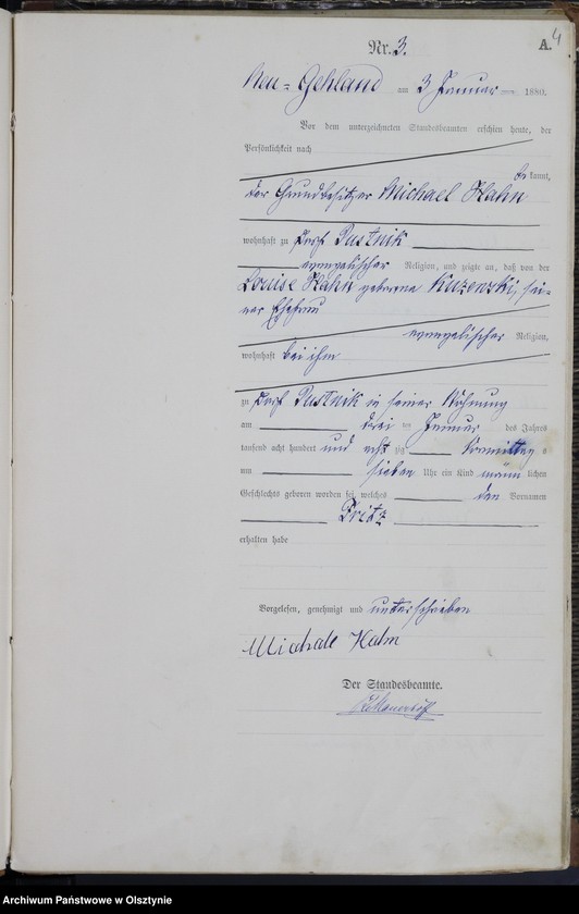 image.from.unit.number "Geburts-Haupt-Register Nr 1 - 78"