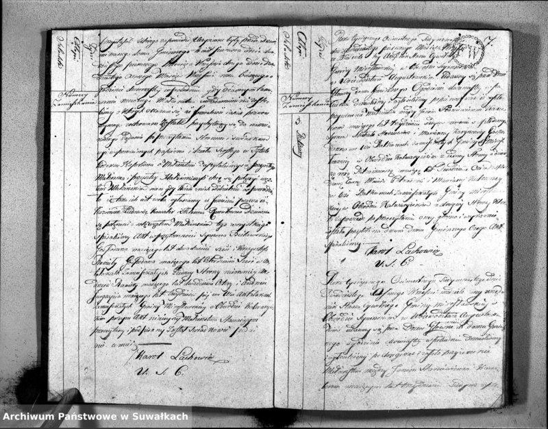 image.from.unit.number "Akta Zaszlubionych Gminy Mirosławskiey Na rok 1817"