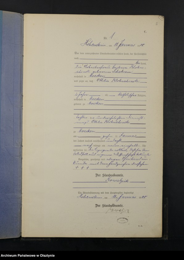 image.from.unit.number "Sterbe-Neben-Register Nr 1 - 45"