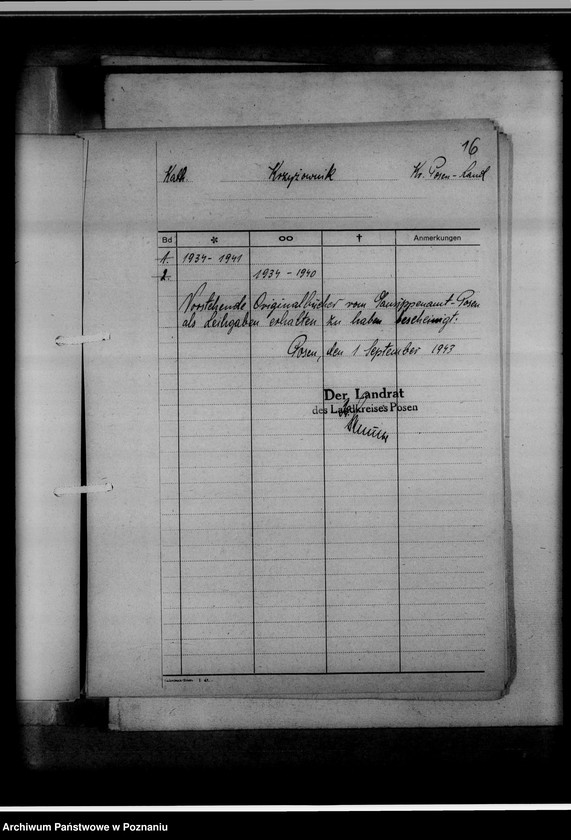 Obraz 20 z jednostki "Bücherverzeichnis, Kreissippenamt Posen-Land [powiat Poznań-wieś]"