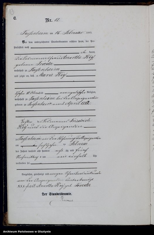 image.from.unit.number "Sterbe-Haupt-Register Nr 1 - 101"
