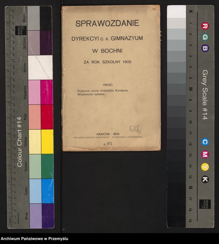 image.from.unit.number "Sprawozdanie Dyrekcji c.k. Gimnazjum w Bochni za rok szkolny 1905"