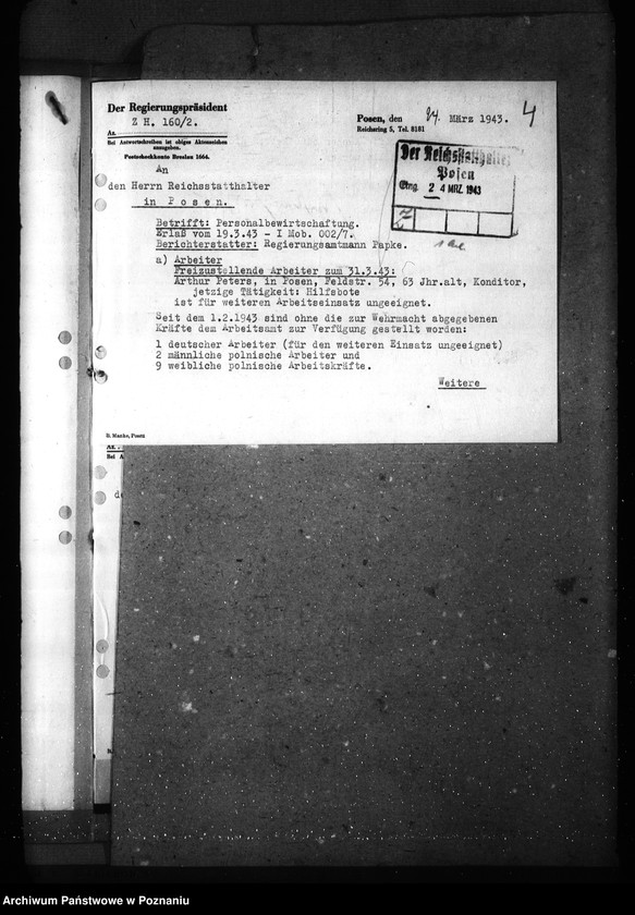 Obraz 8 z jednostki "Zwalnianie pracowników do prac związanych z gospodarką wojenną"