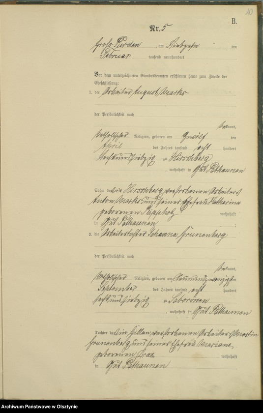 image.from.unit.number "Heiraths-Haupt-Register nr 1 - 16"