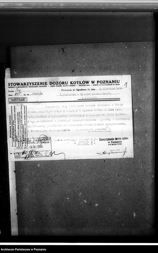 Obraz 5 z jednostki "Mleczarnia Wielichowo, pow. śmigielski nr woj. kotła 6472"