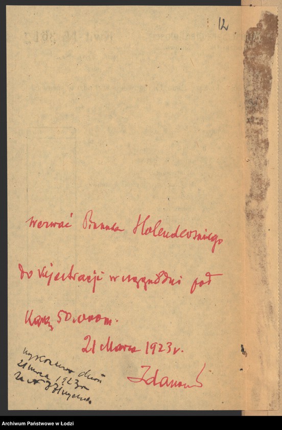 Obraz 14 z jednostki "Pinkus Holenderski, Hersz Leibus Blechstein- fabrykacja i sprzedaż wyrobów pończoszniczych"