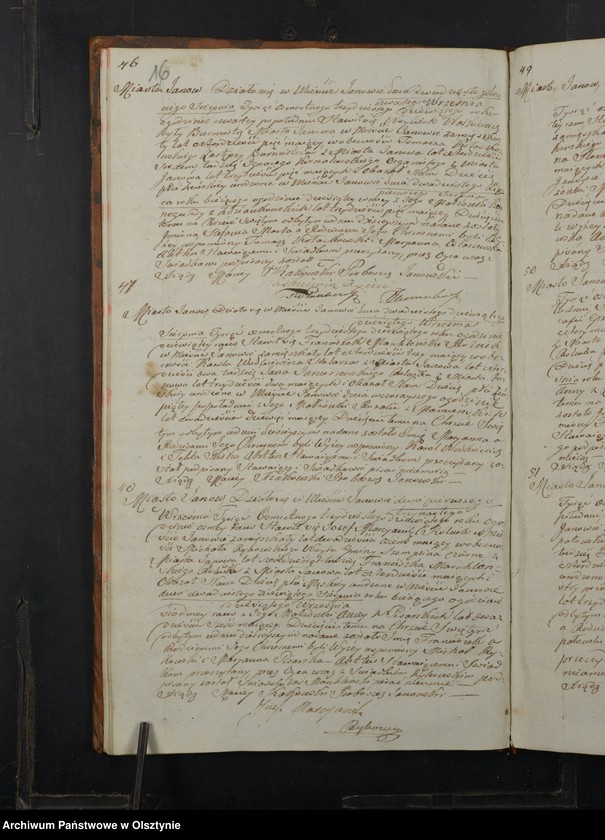 image.from.unit.number "Akta Urodzenia, Zeyscia y Małżeństw Gminy Janowskiey Powiatu Przasnyskiego Gubernij Płockiey 1839"