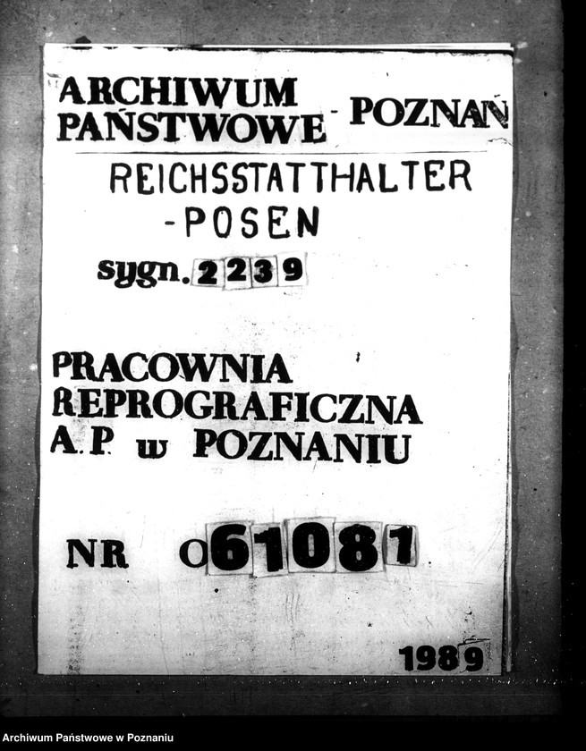 Obraz 1 z jednostki "Amtsvormundschaft über uneheliche Kinder. Jugendverwahrlager für Polen. Polnische uneheliche Kinder."