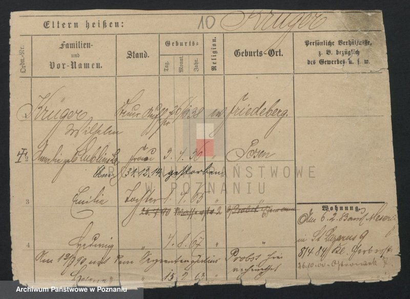 Obraz 10 z jednostki "Krüger (żonaci i wdowy)"