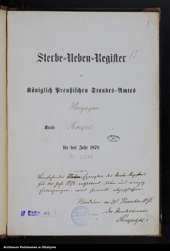 image.from.unit.number "Sterbe-Neben-Register Nr 1 - 47"
