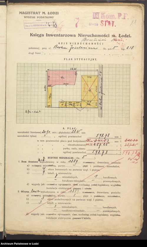 image.from.unit.number "Księga inwentarzowa nieruchomości m. Łodzi ul. Joselewicza"