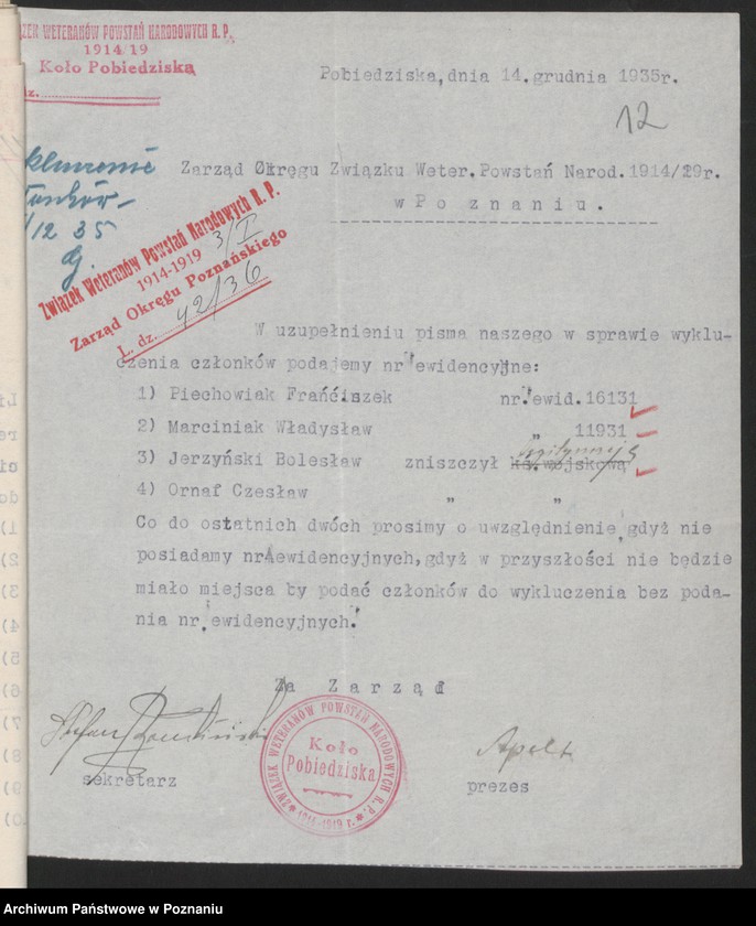 Obraz 18 z jednostki "Pobiedziska, powiat Poznań - akta koła."