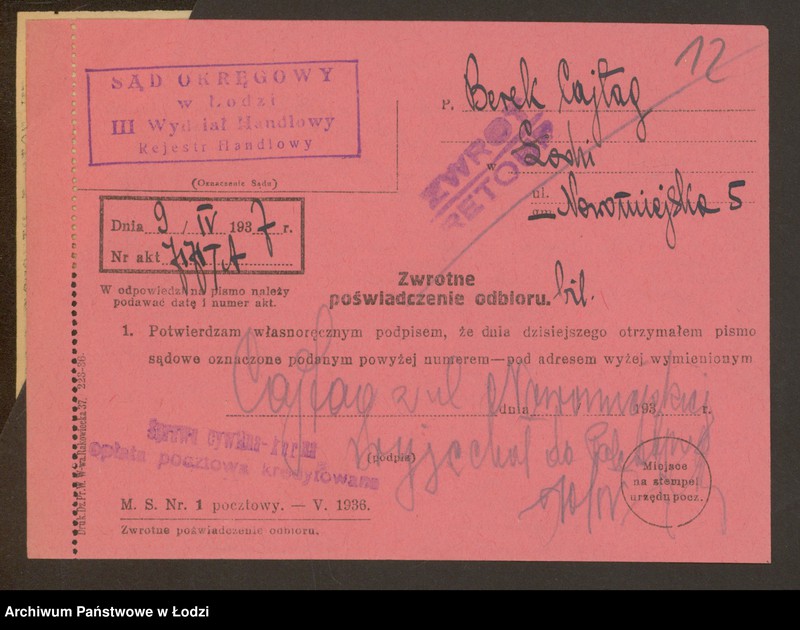 Obraz 14 z jednostki "Berek Cajtag – sprzedaż zabawek i galanterii"