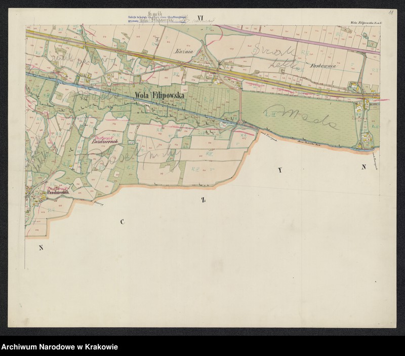 image.from.unit.number "Wola Filipowska in Galizien Krakauer Kreis. Bezirk Krzeszowice"