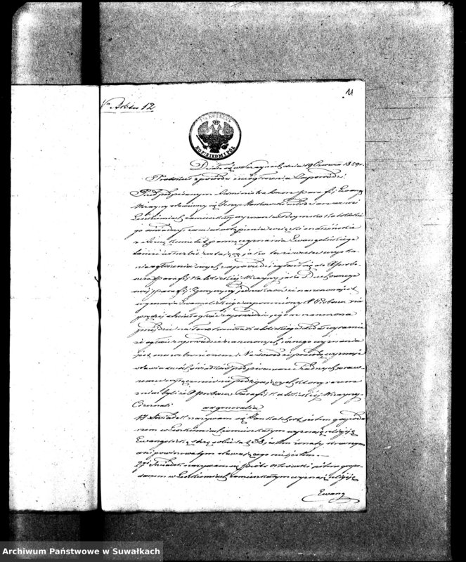image.from.unit.number "Dowody do Aktów Małżeństw Parafii Ew. Augsburskiej Wiżajny za rok 1859"