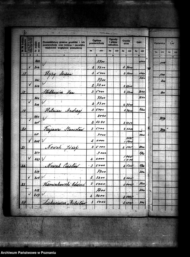 Obraz 10 z jednostki "Rejestr pomiarowy gruntów przymusowej parcelacji majątku Ląd powiatu konińskiego"