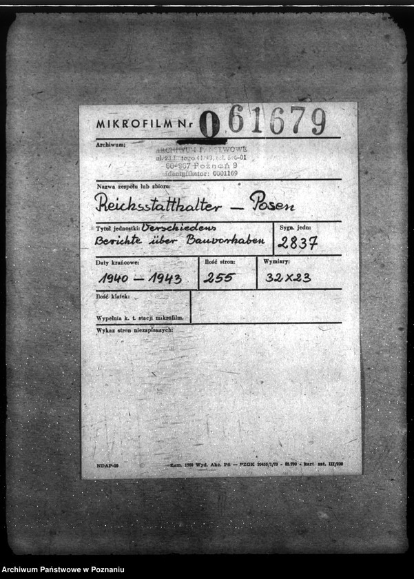 Obraz 2 z jednostki "Verschiedene Berichte über Bauvorhaben"