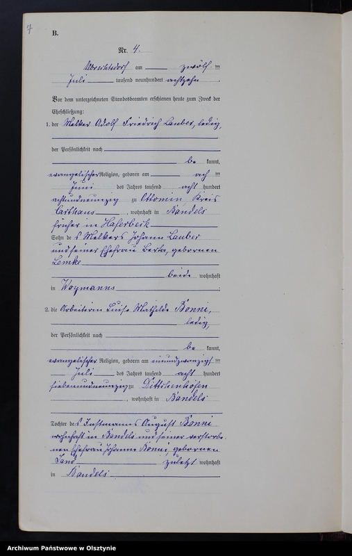 image.from.unit.number "Heiraths-Neben-Register Nr 1 - 10 [ Księga małżeństw - wtóropis ]"