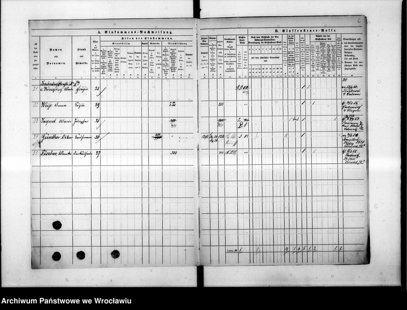 image.from.unit.number "Klassensteuerrolle nebst Eikommens - Nachweisung"