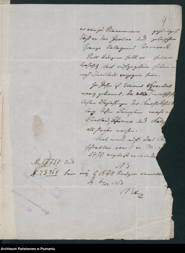 Obraz 12 z jednostki "A. betr. den Graf Vinzent Szembeck"