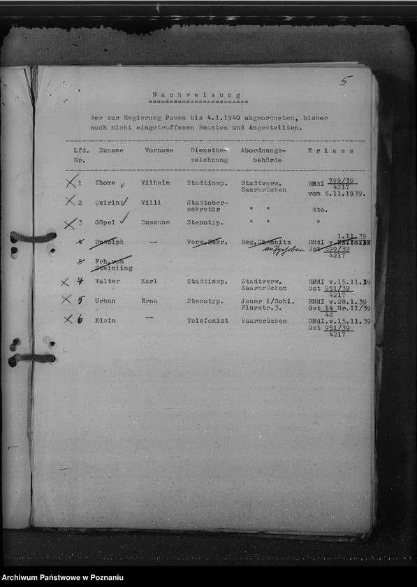 Obraz 9 z jednostki "Besoldung - und Beförderungssachen der Beamten und Angestellten"