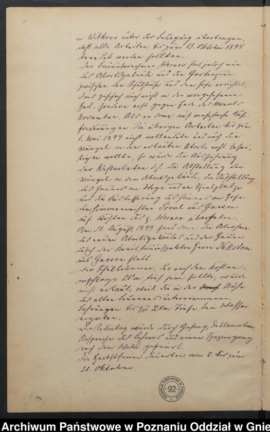 Obraz 17 z jednostki "Chronik der katholischen Schule zu Pawlowo Kreis Witkowo, angelegt 1899"