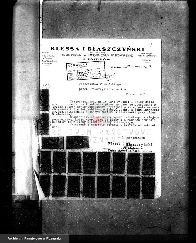 Obraz 7 z jednostki "Tartak firmy Klessa, Błaszczyński nr fabr. 568 kotła nr porz. 152 kotła"