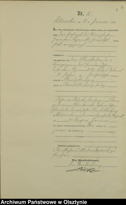 image.from.unit.number "Sterbe-Haupt-Register Tom I, Nr 1-397"