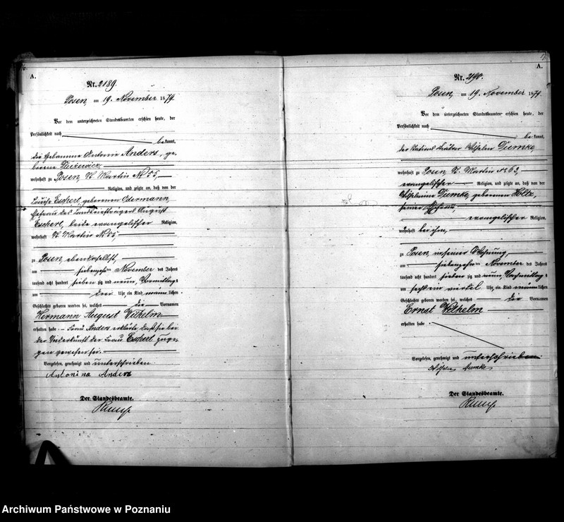 Obraz 11 z jednostki "Księga urodzeń t. V"