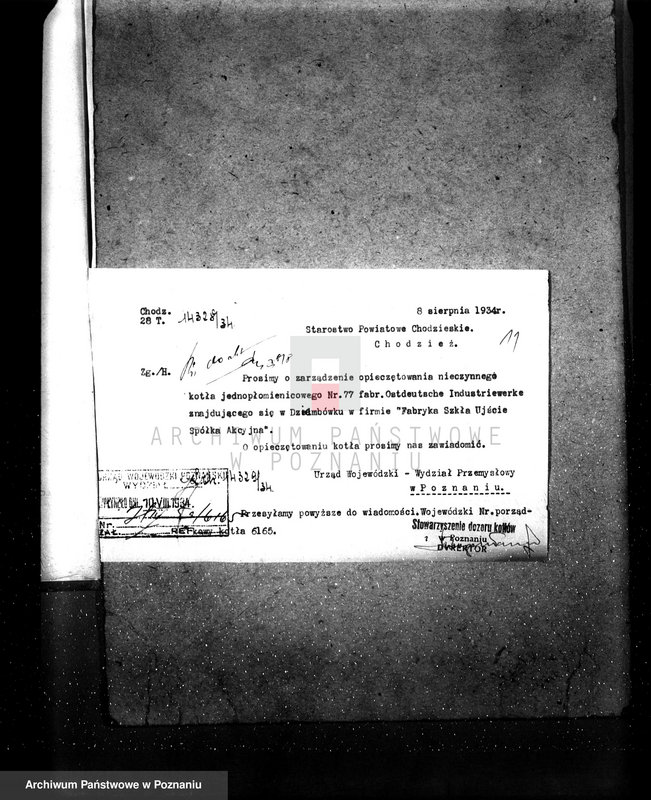 Obraz 16 z jednostki "Huta Szkła w Ujściu kocioł nr fabryczny 77, woj. 6165"