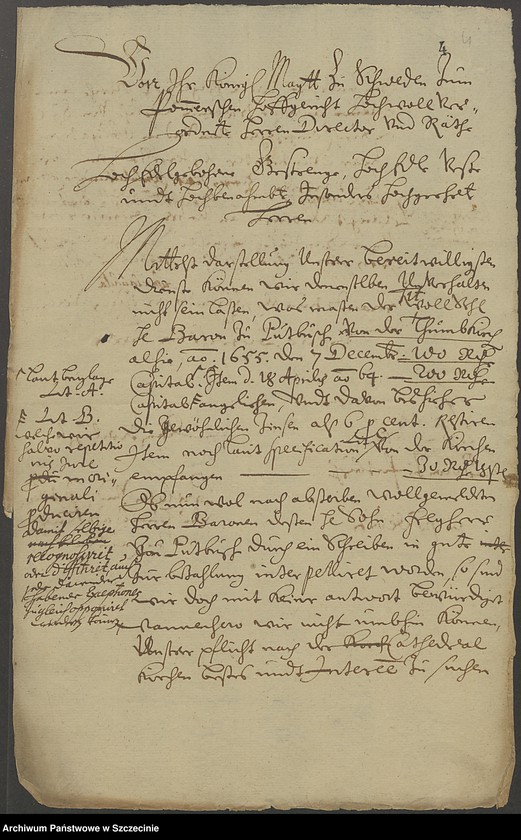 image.from.unit.number "Domkapitel contra Baron v[on] Putbus in po debiti."