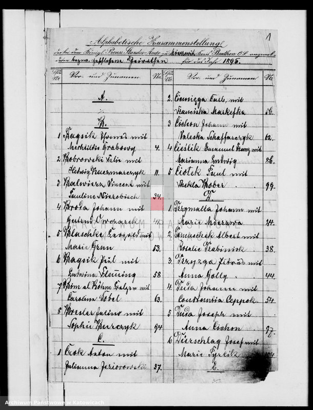 image.from.unit.number "Księga małżeństw za rok 1895 [nr 1 - 113]"