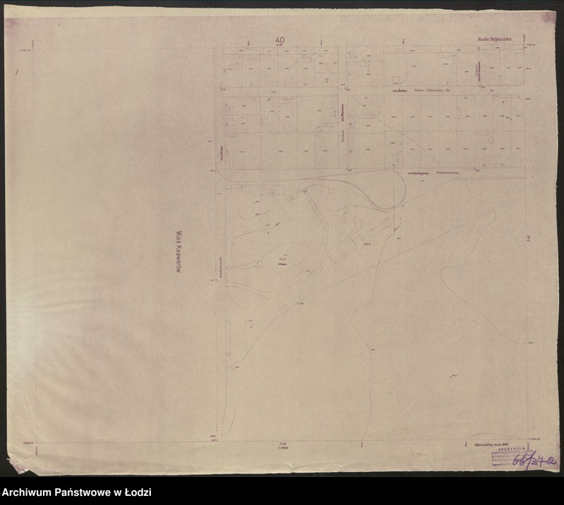 Obraz 2 z jednostki "Plan miasta Rudy Pabianickiej Sekcja 40"